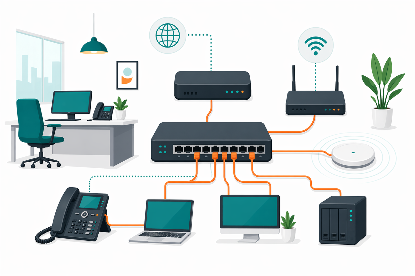 Diseño e instalación de redes empresariales LAN, WAN y Wireless